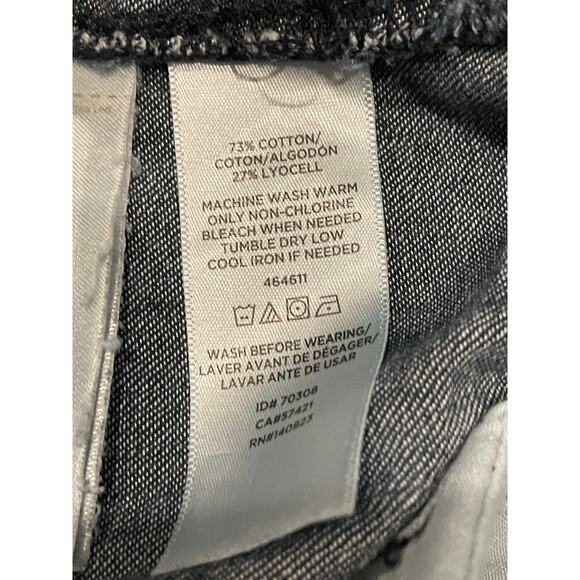 LOFT Jean shorts denim dark chambray size 24 00 - Picture 5 of 8